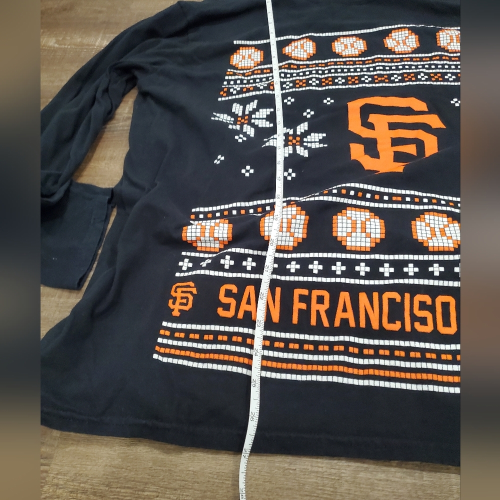 San Francisco Giants Long Sleeve XMAS Sweater Shirt XL - Picture 4 of 5